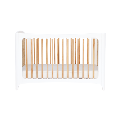 NÉRÉIDES Neige Evolutive Bed 60 x 120 CM - From Crib to Toddler Bed