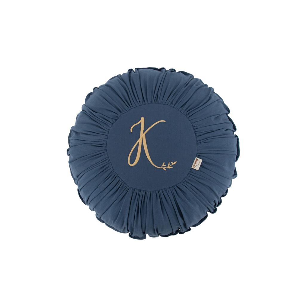 Round Washed Cotton Cushion by Malomi Kids