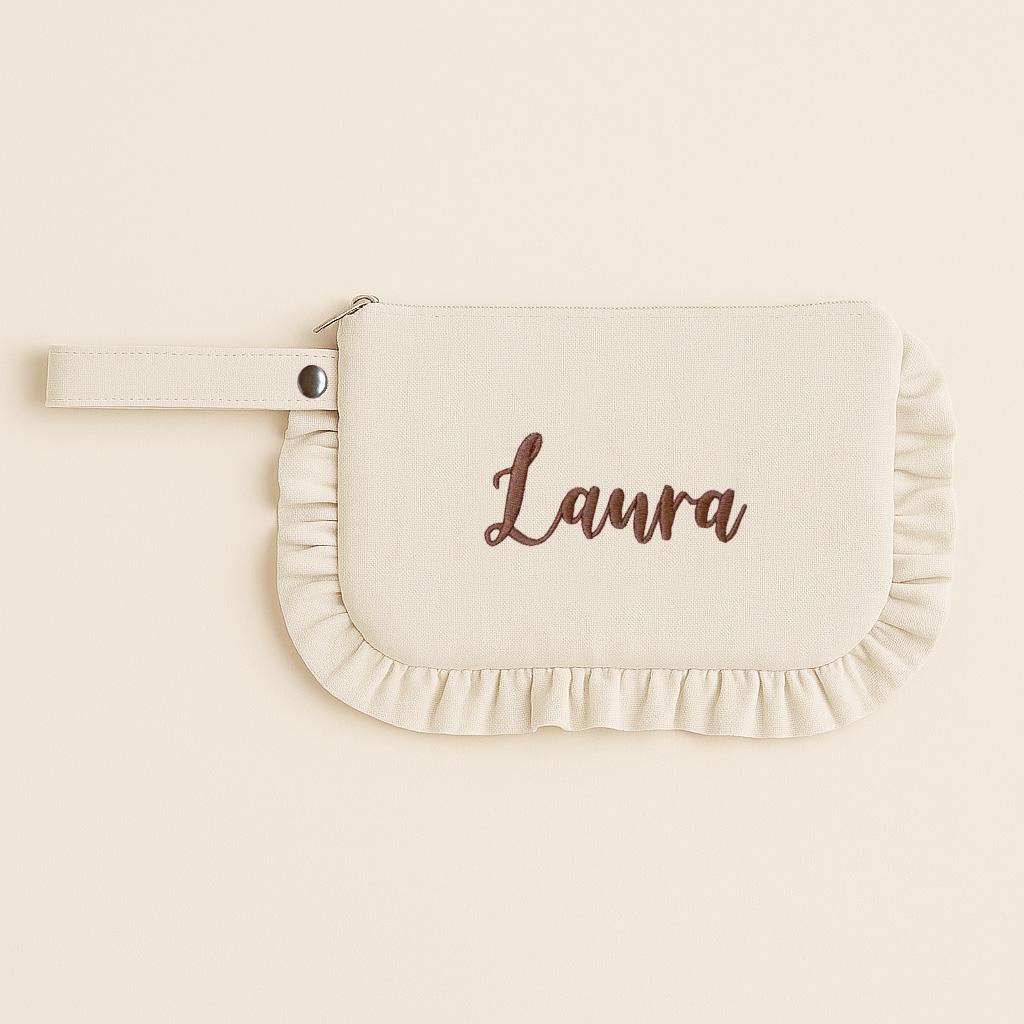 Ruffle Toiletry Bag by Malomi Kids