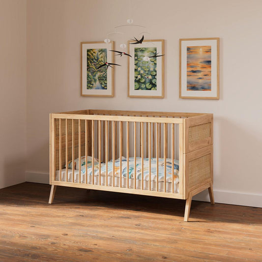 MARELIA BOIS Evolutive Bed 70X140 - From Crib to Junior Bed or Desk