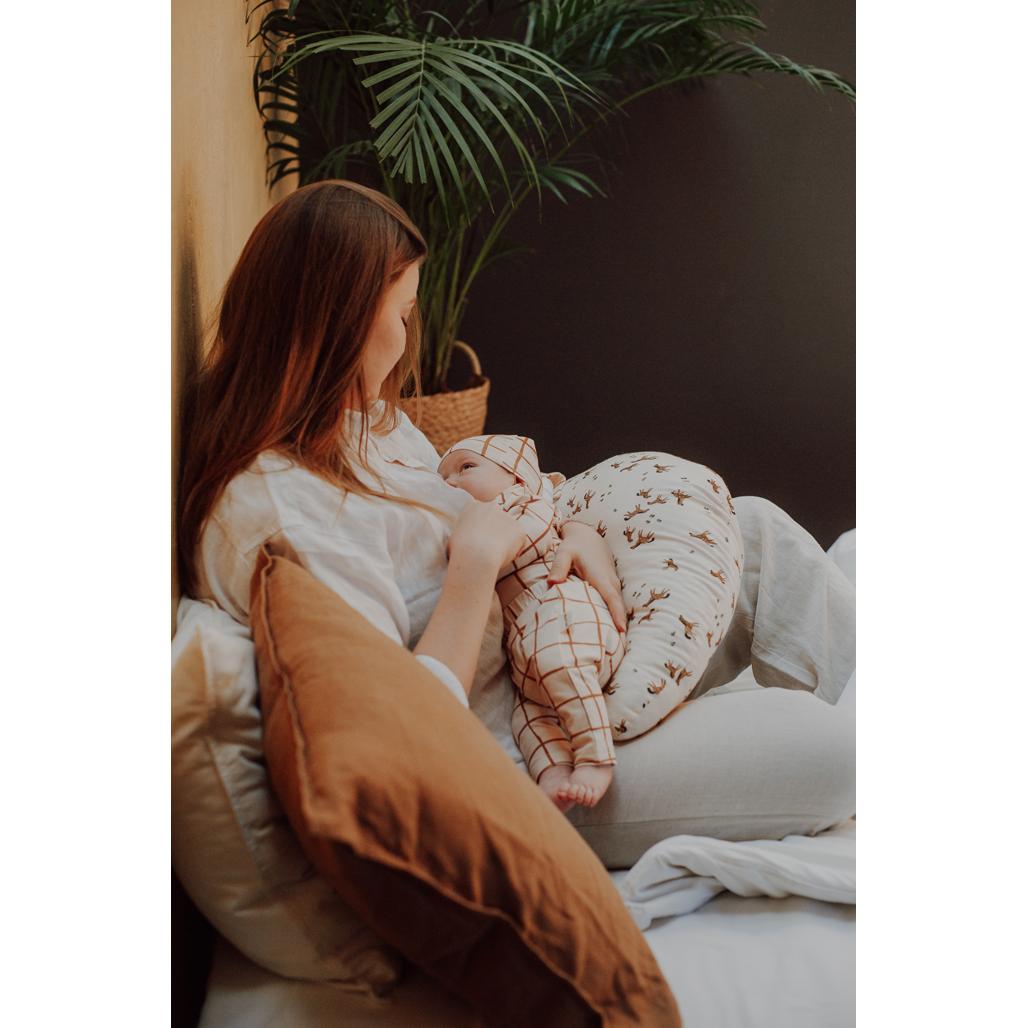 Free Horses Bamboo Feeding Cushion by Malomi Kids