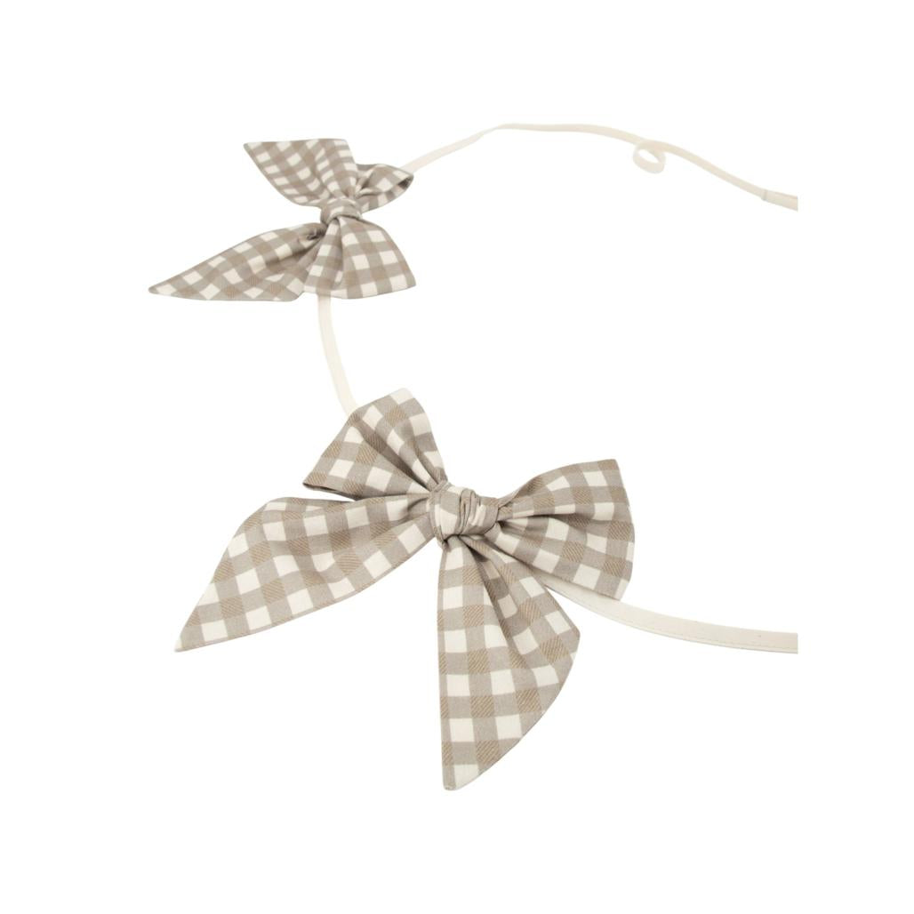 Countryside Check Bow Garland by Malomi Kids