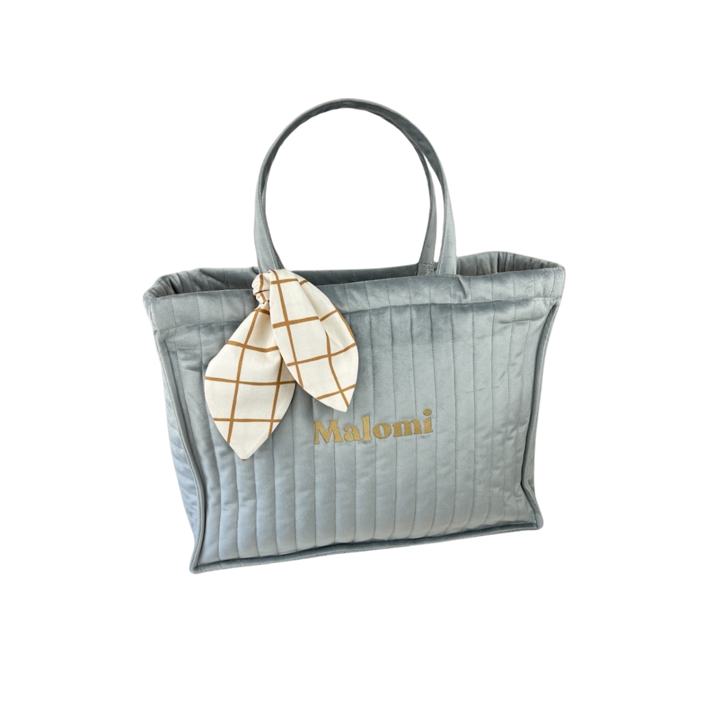 Quilted Velvet Changing Bag by Malomi Kids