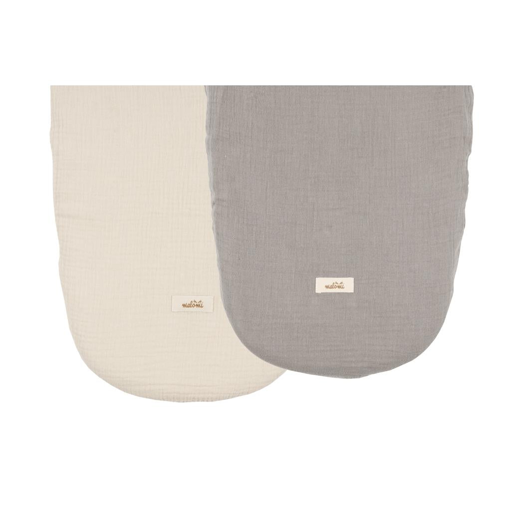 Muslin Moses Basket Sheets, 2-Pack by Malomi Kids