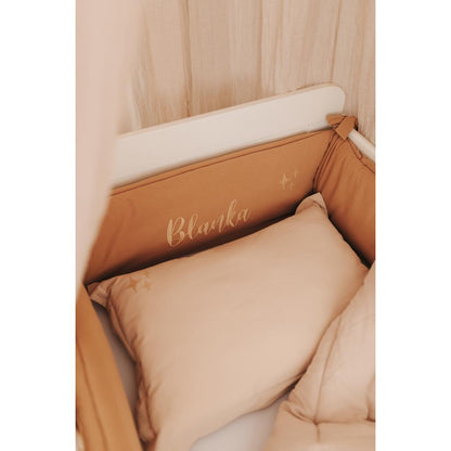 Washed Cotton Stars Cot Bumper by Malomi Kids