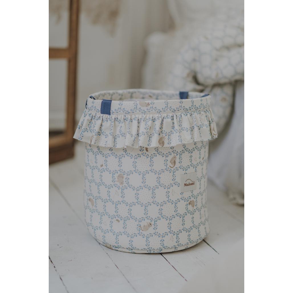 Blue Cottage Toy Basket by Malomi Kids