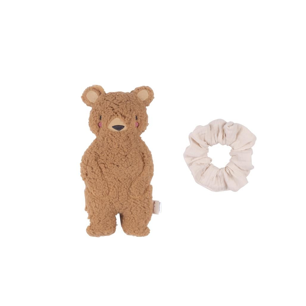 Bear Cuddly Toy with Scrunchie by Malomi Kids