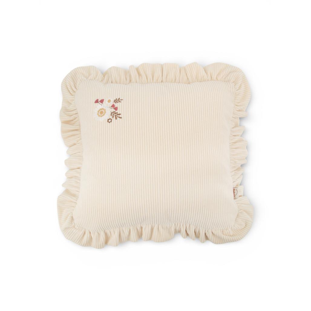 Corduroy Frill Cushion by Malomi Kids