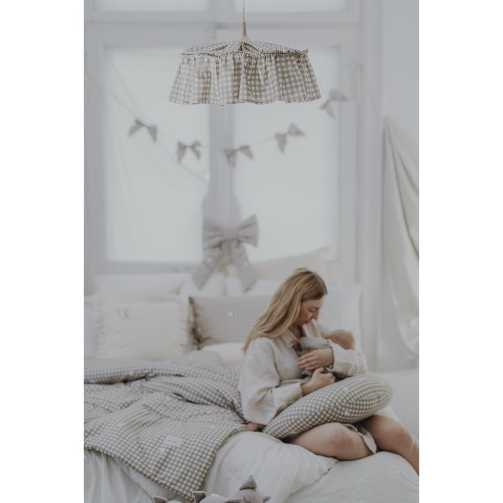 Countryside Check Feeding Cushion by Malomi Kids