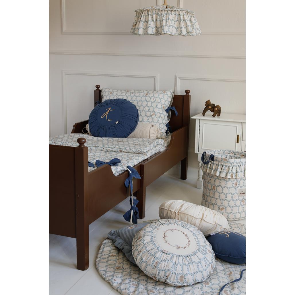Blue Cottage Fabric Lampshade by Malomi Kids