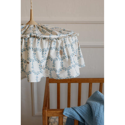 Blue Cottage Fabric Lampshade by Malomi Kids
