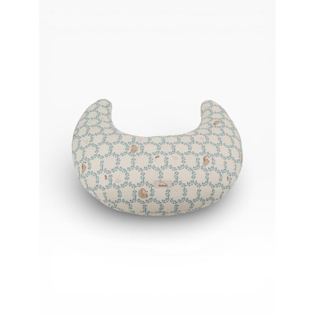 Blue Cottage Feeding Cushion by Malomi Kids