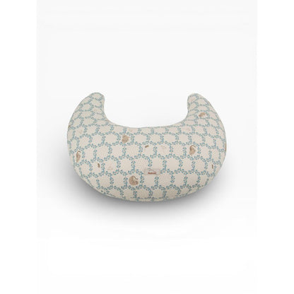 Blue Cottage Feeding Cushion by Malomi Kids