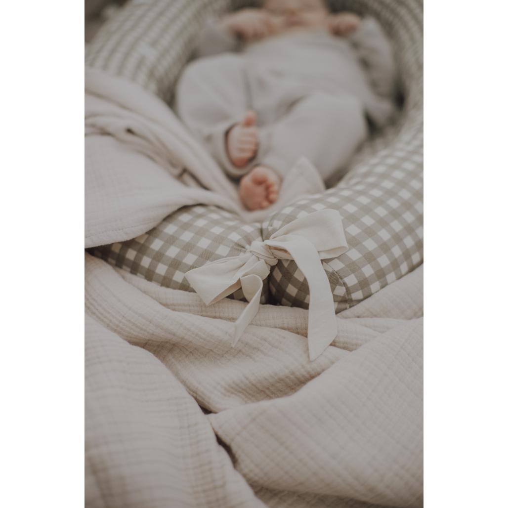 Countryside Check Baby Nest by Malomi Kids