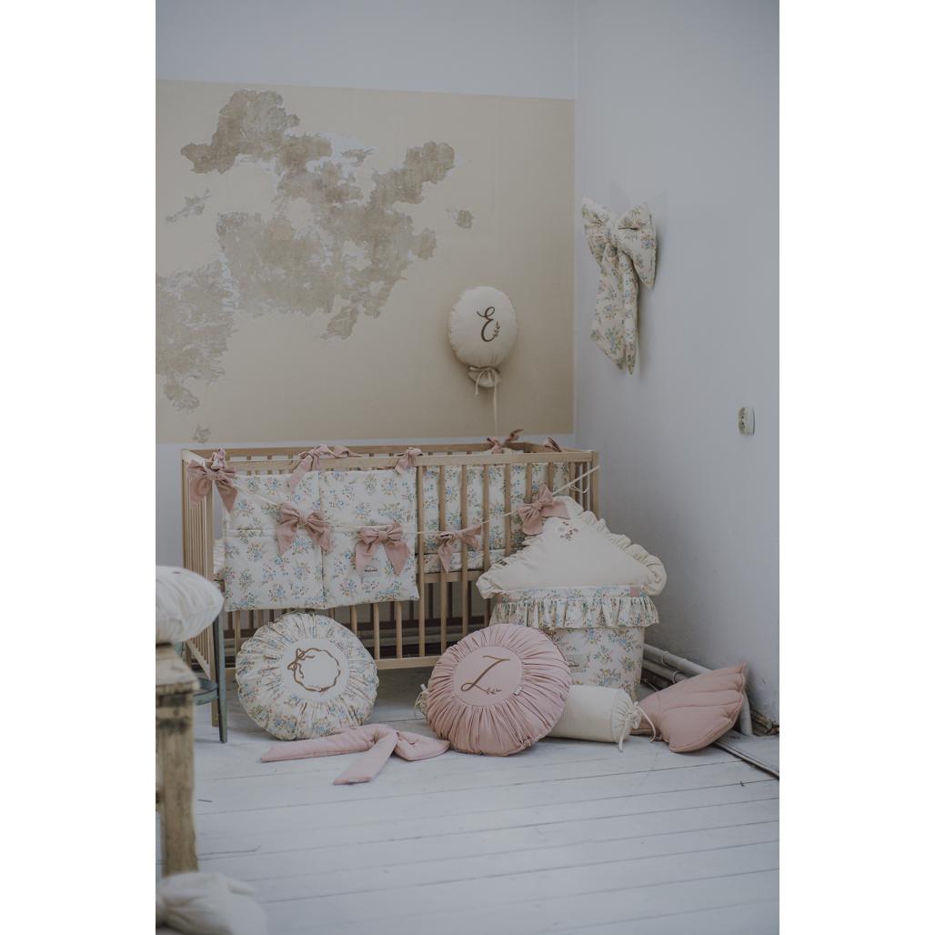 Round Washed Cotton Cushion by Malomi Kids