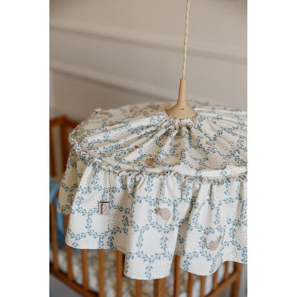 Blue Cottage Fabric Lampshade by Malomi Kids