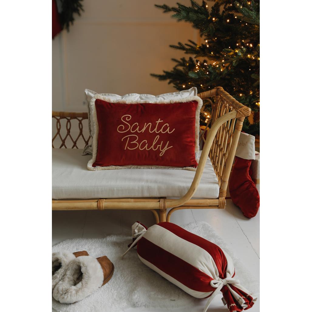 Velvet Candy Bolster Cushion by Malomi Kids