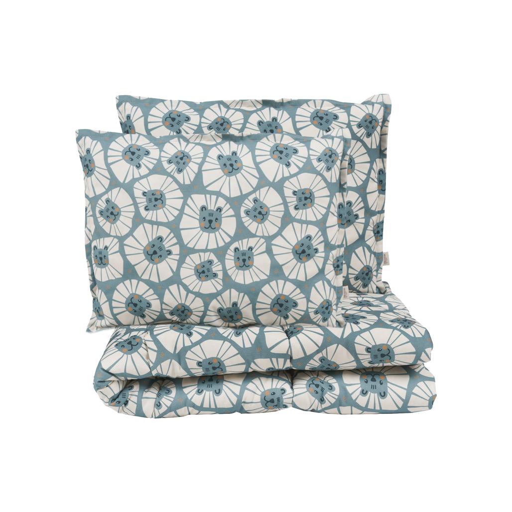 Denim Lions Bedding Set with Filling by Malomi Kids