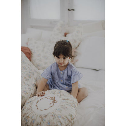 Blooming Meadow Round Boho Cushion by Malomi Kids
