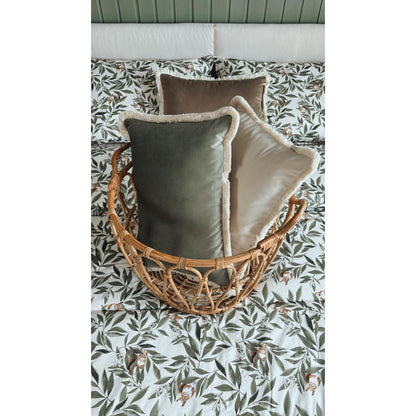 Velvet Cushion with Fringe by Malomi Kids