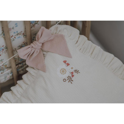 Corduroy Frill Cushion by Malomi Kids