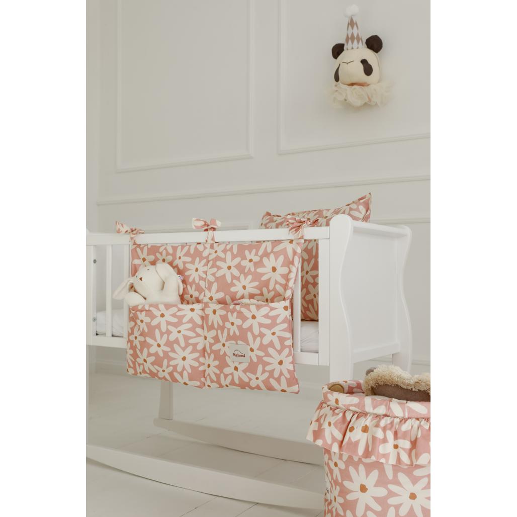 Blush Daisies Cot Organiser by Malomi Kids