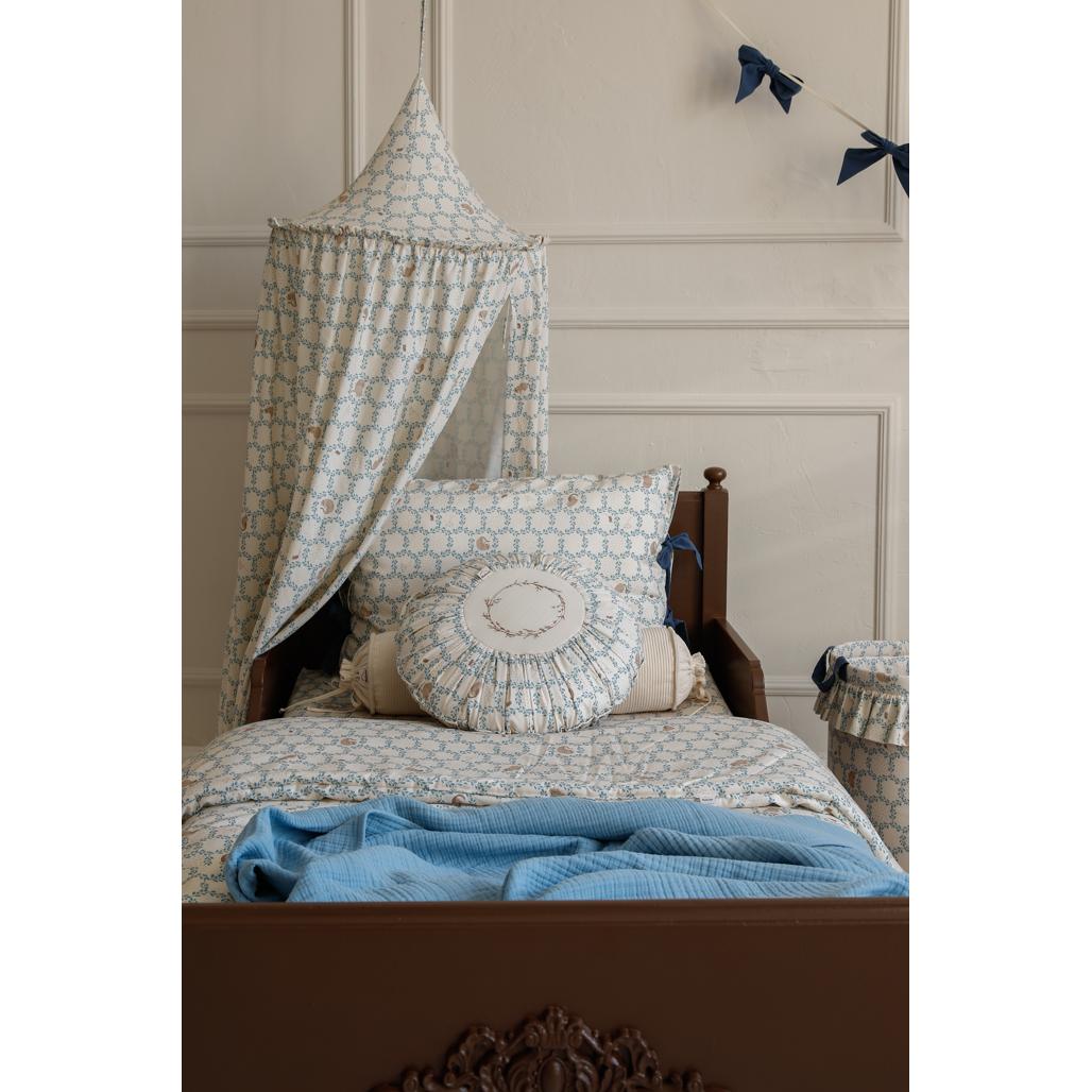 Blue Cottage Cot Canopy by Malomi Kids