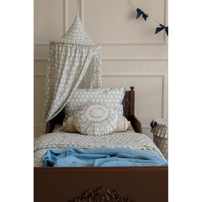 Blue Cottage Cot Canopy by Malomi Kids