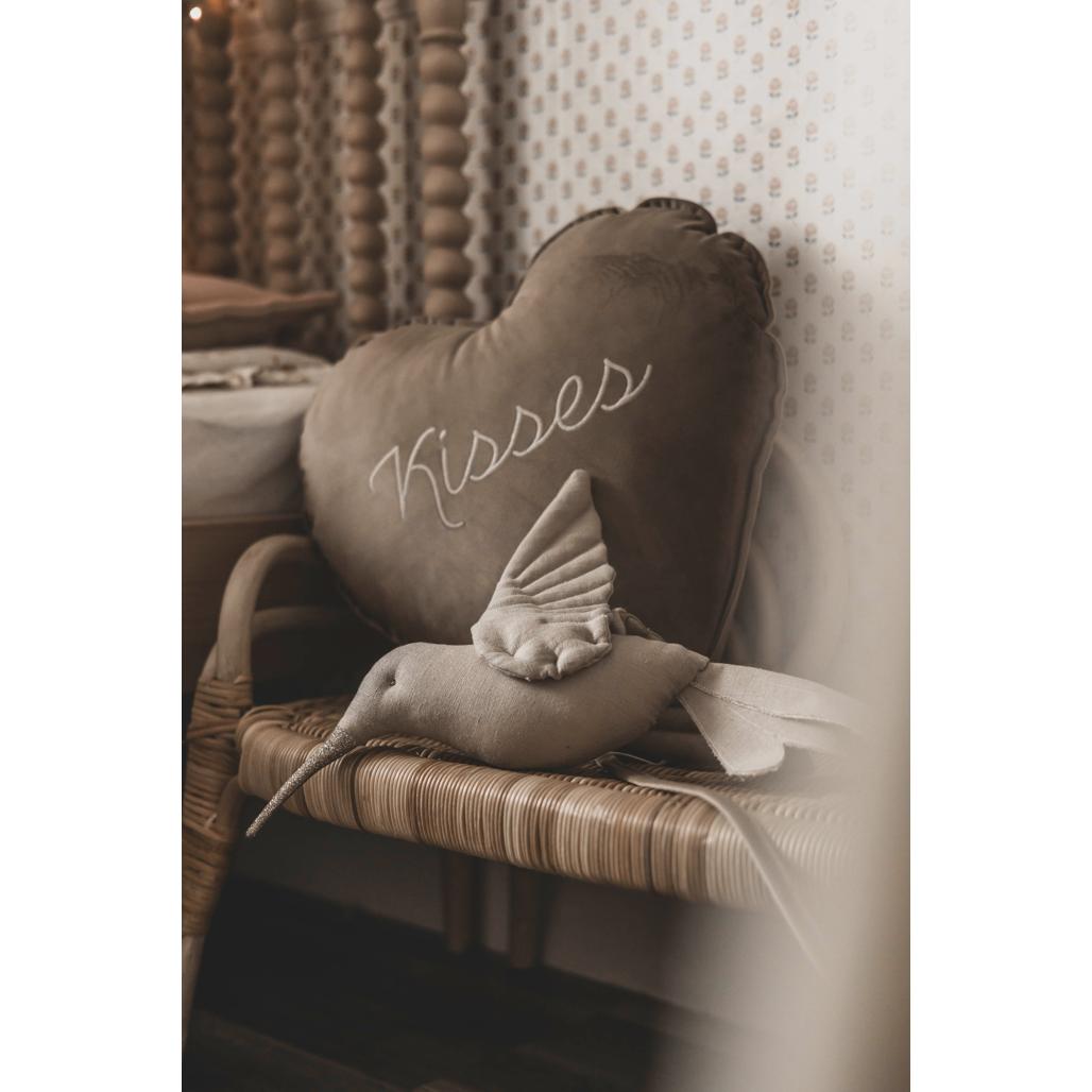 Velvet Heart Balloon Cushion by Malomi Kids