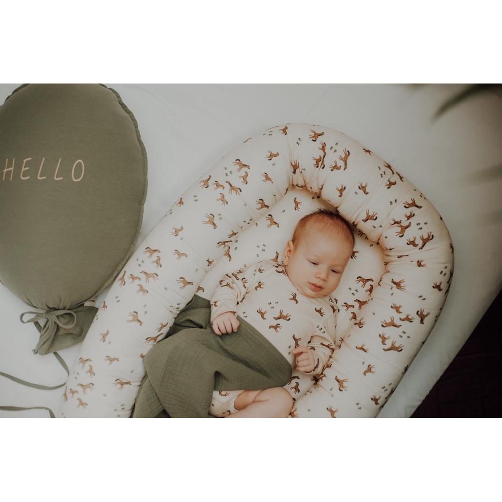 Free Horses Bamboo Baby Nest by Malomi Kids
