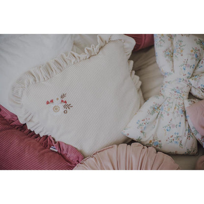 Corduroy Frill Cushion by Malomi Kids