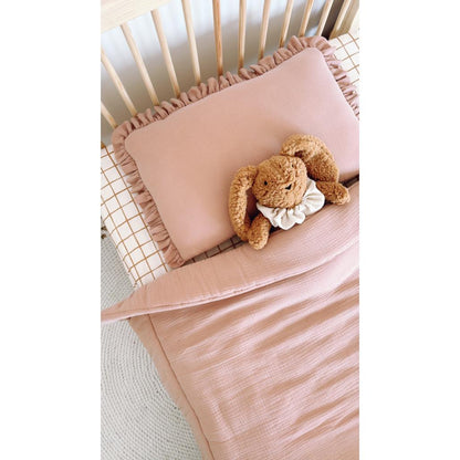 Muslin Ruffle Bedding Set with Filling by Malomi Kids