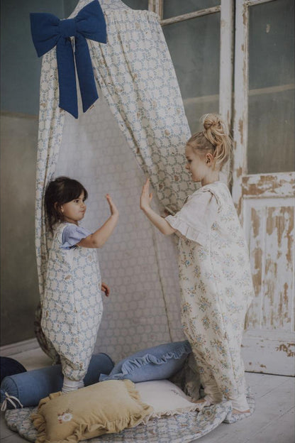Blue Cottage Sleeping Bag with Legs by Malomi Kids