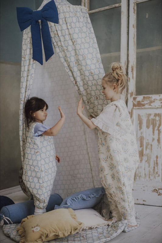 Blue Cottage Sleeping Bag with Legs by Malomi Kids