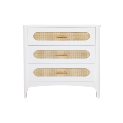 NÉRÉIDES Neige Rattan Chest of Drawers
