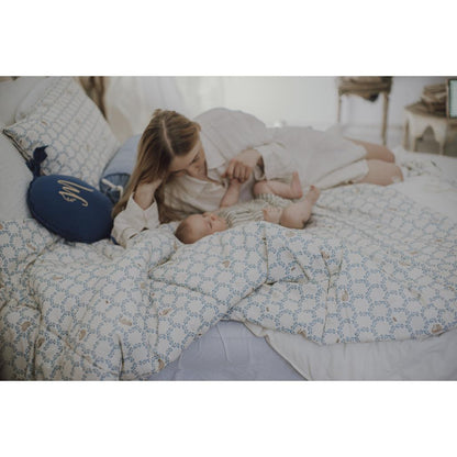 Blue Cottage Bedding Set with Filling by Malomi Kids