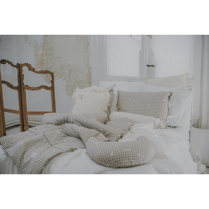 Corduroy Frill Cushion by Malomi Kids