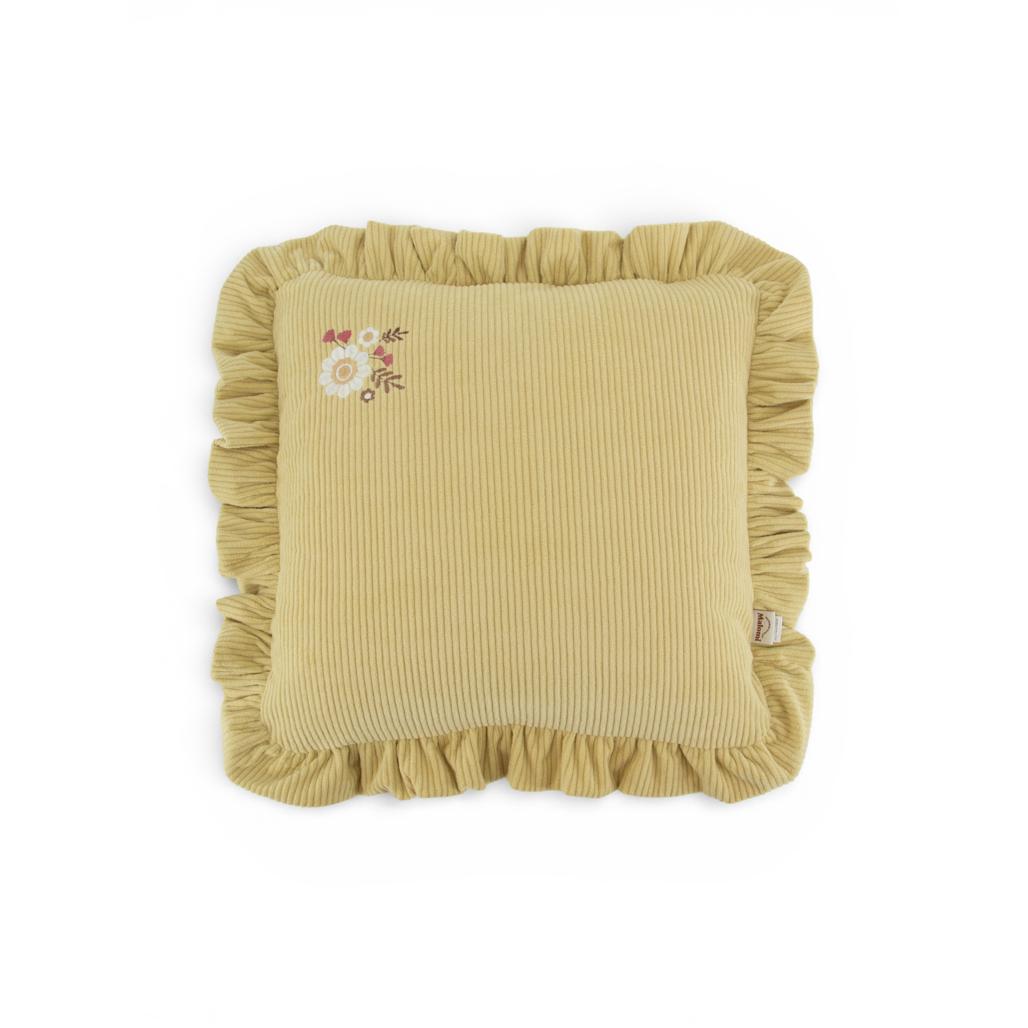 Corduroy Frill Cushion by Malomi Kids