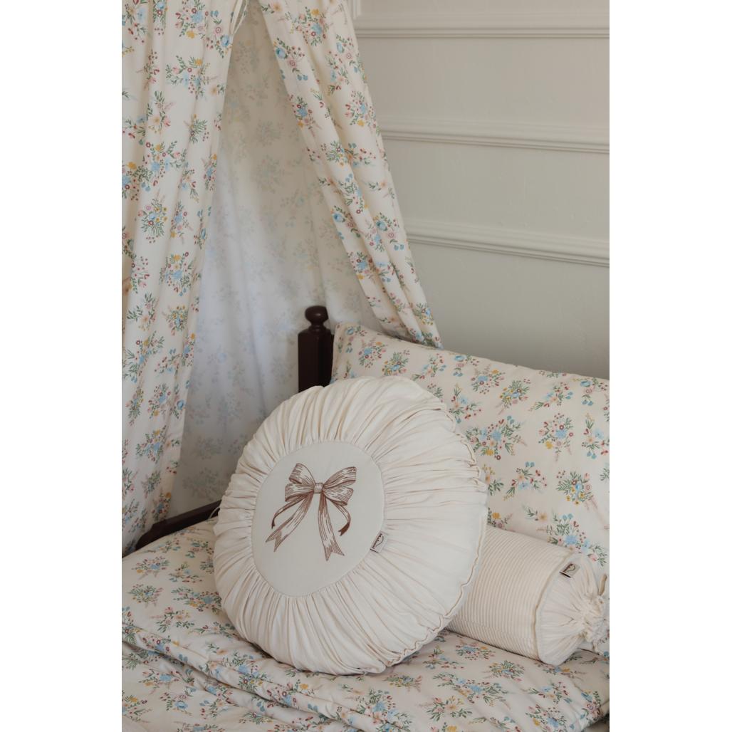 Round Washed Cotton Cushion by Malomi Kids