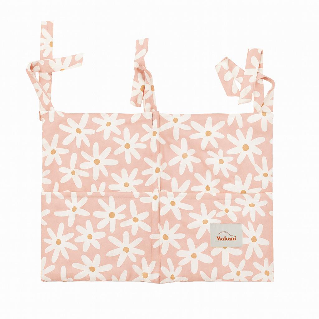 Blush Daisies Cot Organiser by Malomi Kids