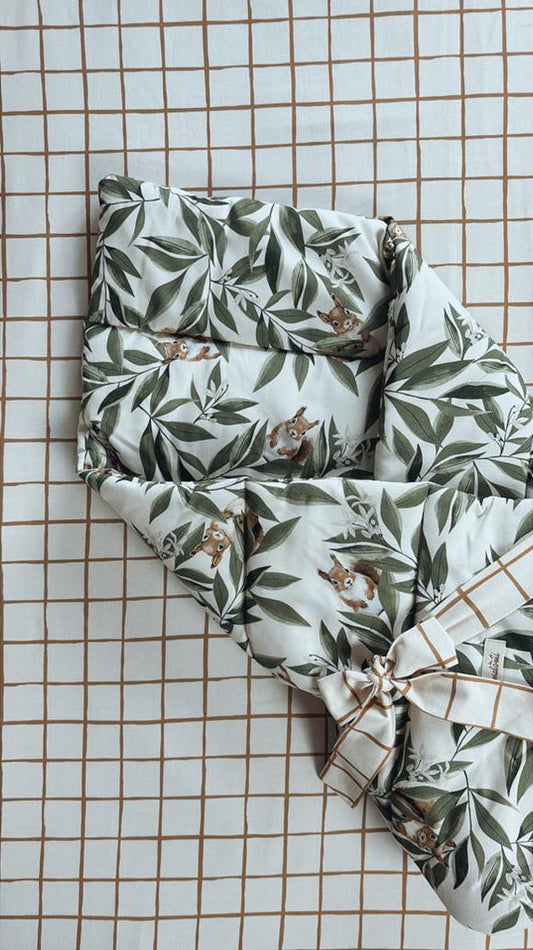 Woodland Baby Swaddle Quilt by Malomi Kids