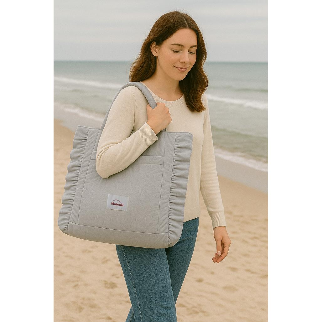 Ruffle Shopper Bag by Malomi Kids