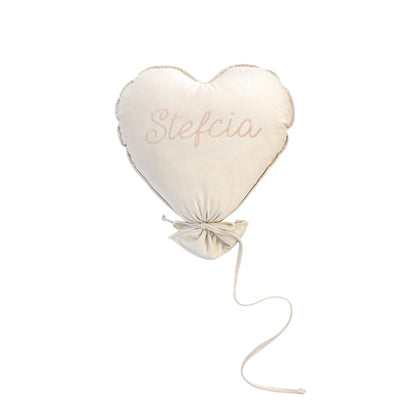 Velvet Heart Balloon Cushion by Malomi Kids