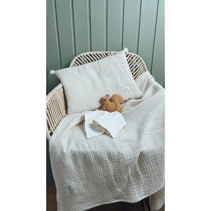 Squirrel Rattle with Muslin by Malomi Kids