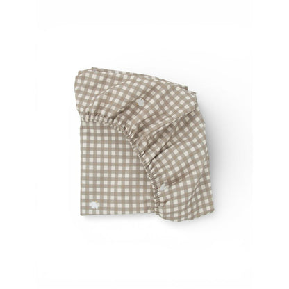 Countryside Check Cotton Fitted Sheet by Malomi Kids