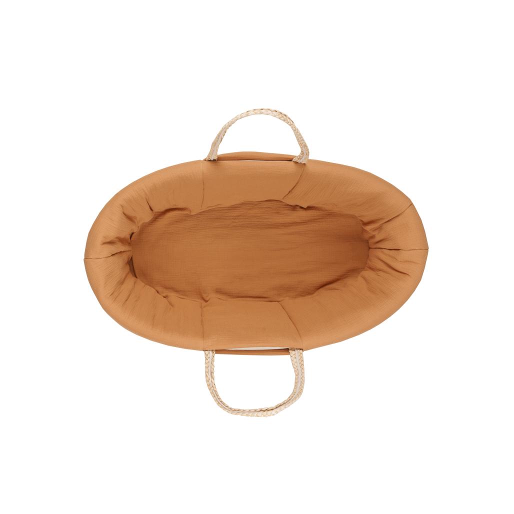 Muslin Padded Moses Basket Cover by Malomi Kids