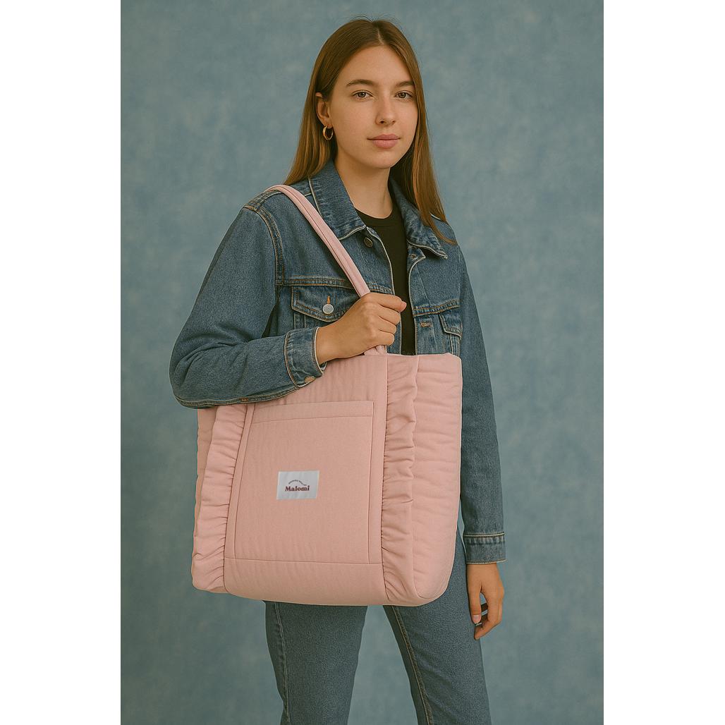 Ruffle Shopper Bag by Malomi Kids