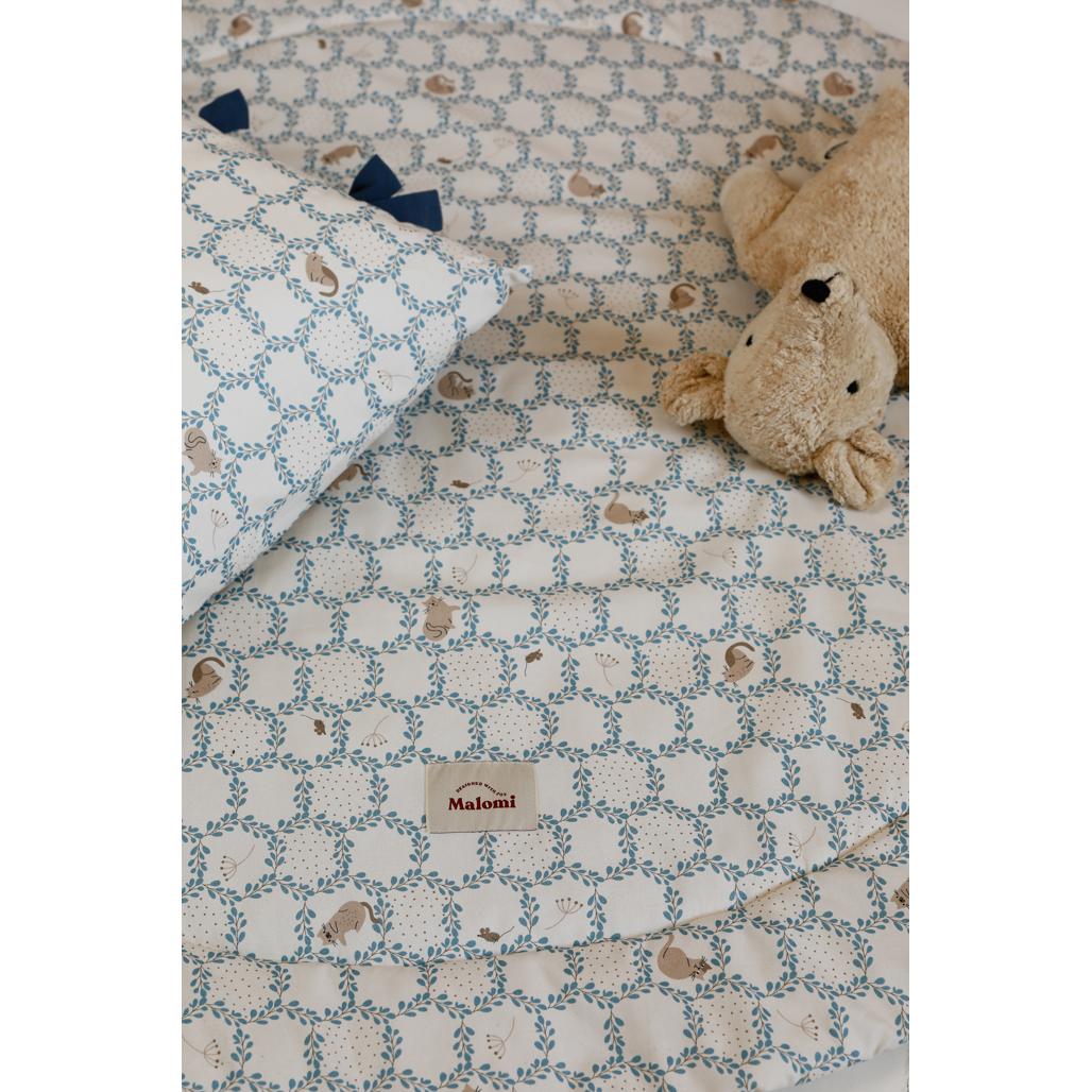 Blue Cottage Play Mat by Malomi Kids