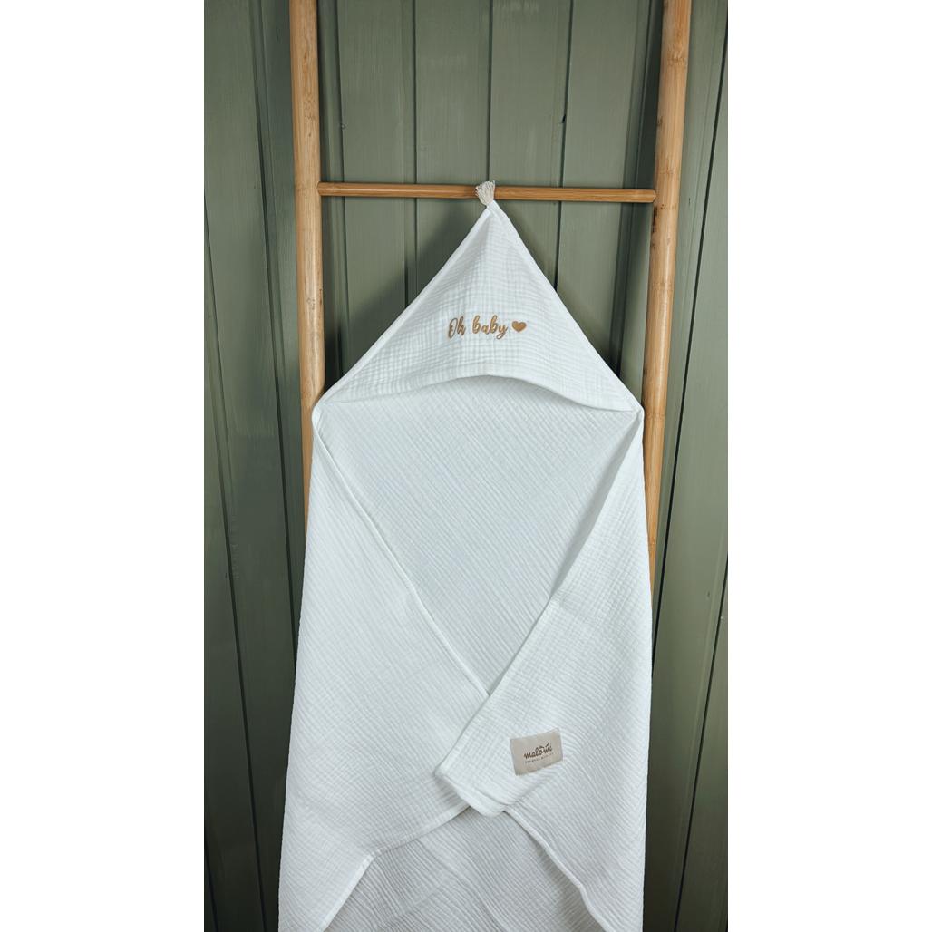 Muslin Hooded Towel by Malomi Kids