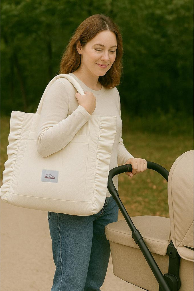Ruffle Shopper Bag by Malomi Kids
